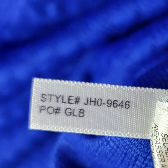 Eliza J Women's  Dot Texture Fit Flare Dress in Royal Blue Size 4 - Picture 11 of 11